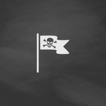 Jolly Roger computer symbol Stock-Illustration