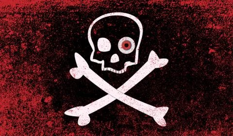 Jolly Roger With Eyeballs Stock Illustration