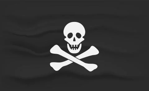 Jolly Roger flag Stock Illustration