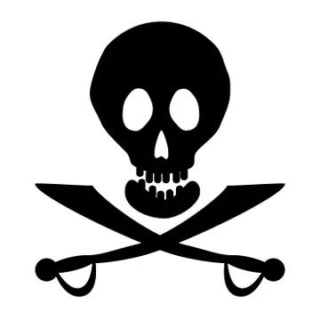 Jolly Roger icon Stock Illustration