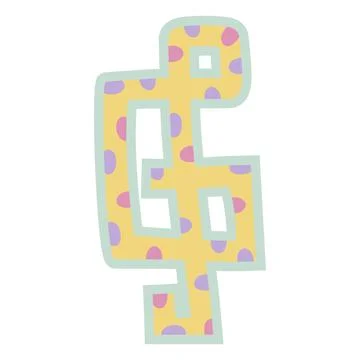 Jolly treble clef Illustrazione stock