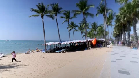 Jomtien Beach Stock Footage 295421092