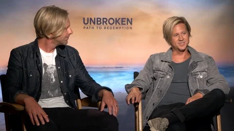 Jon Foreman and Tim Foreman at 'Unbroken - Path to Redemption' press junket 2018 Video stock 101210912