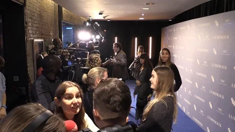 Jonathan Stephen Ross being interviewed at 63rd BFI London Film Festival - 2019 Video stock 119576528