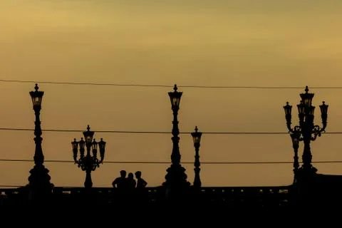 Jones Bridge Lantern Foto stock