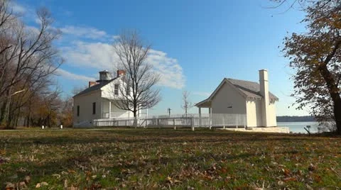 Jones Point Light House 스톡 동영상 12745344
