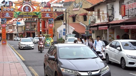 Jonker Street in Malacca Stock Footage 111629456