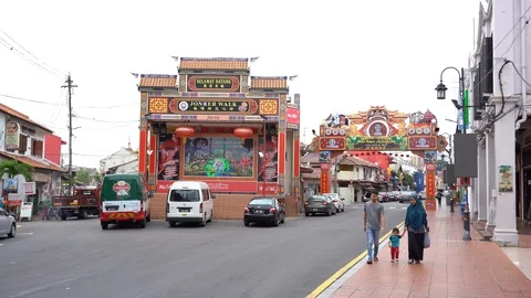Jonker Street in Malacca Stock Footage 111629524