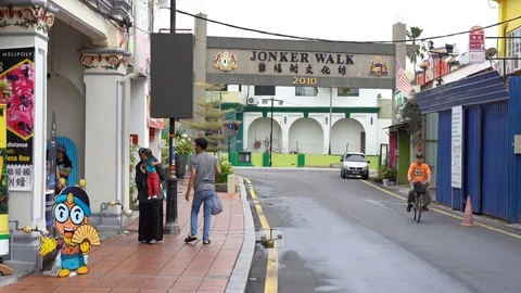 Jonker Street in Malacca Stock Footage 111630654