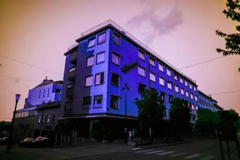 Jonkoping City in UV Stock Photos