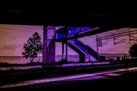 Jonkoping City in UV 写真素材