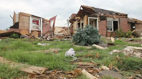 Joplin Tornado Damage Stock Footage 7743741