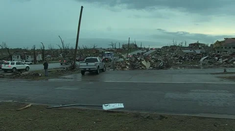 Joplin Tornado Destruction 02.MP4 Video stock 5458072