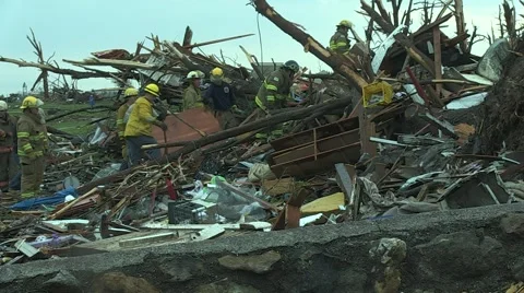 Joplin Tornado Destruction 06.MP4 Video stock 5459656