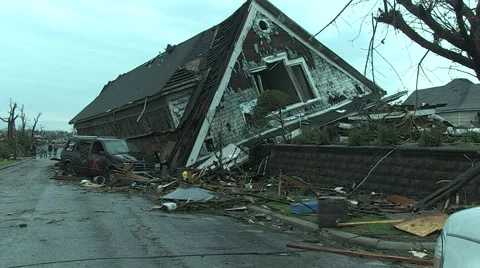 Joplin Tornado Destruction 07.MP4 Video stock 5460063