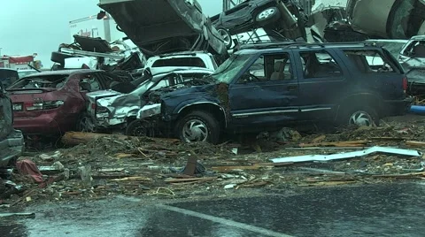 Joplin-Tornado Destruction 10.MP4 Video stock 5461196