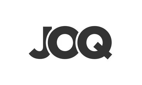 JOQ logo design template with strong and modern bold text. Initial based ve.. Stock Illustration