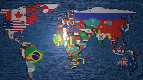 Jordan on 3d map Stock Footage 74671940