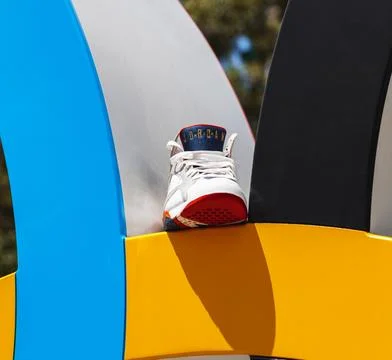 Jordan 7 Olympic Stock Photos