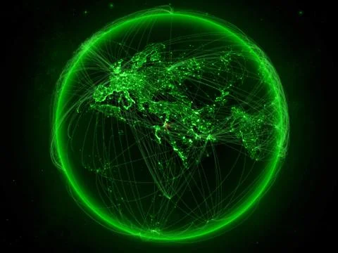 Jordan on Earth with network Foto stock