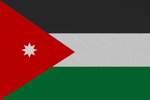 Jordan fabric flag Stock Illustration
