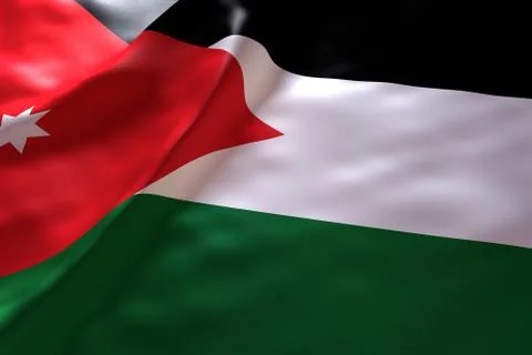 Jordan flag background 스톡 일러스트