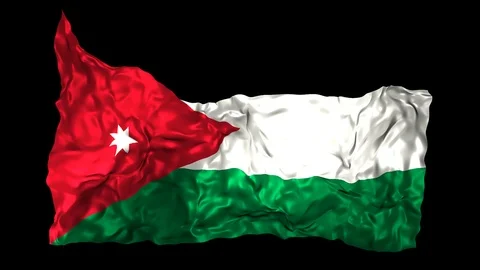 Jordan flag Stock Footage 110817743