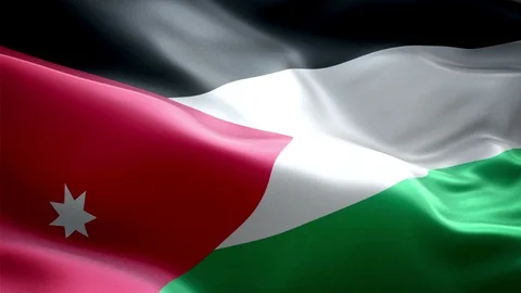 Jordan Flag Stock Footage 116405945