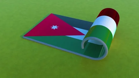 Jordan Flag Stock Footage 259216329