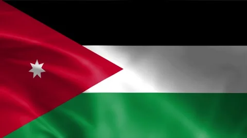 Jordan Flag Stock Footage 262499947