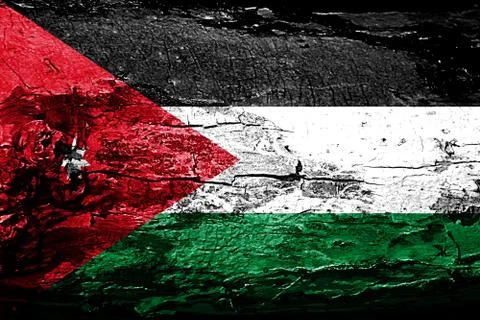 Jordan flag with grunge texture Stock Illustration