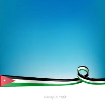 Jordan flag Stockillustratie