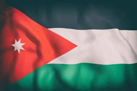 Jordan flag Stock Illustration
