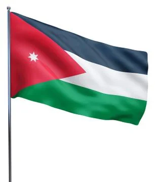 Jordan Flag Image Stock Illustration
