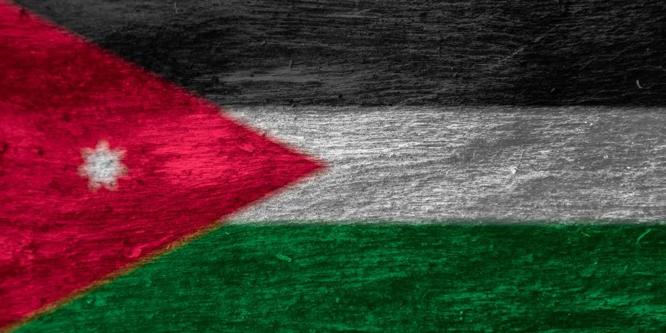 Jordan flag texture as a background Photos