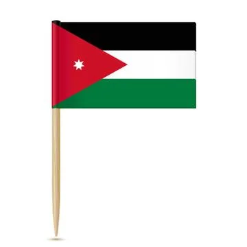 Jordan flag toothpick Stock Illustration