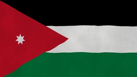 Jordan flag waving Stock Footage 102639241