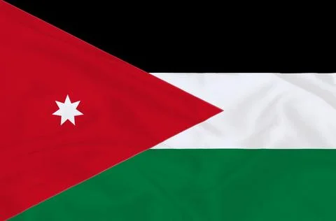 Jordan Flag Waving Stock Illustration