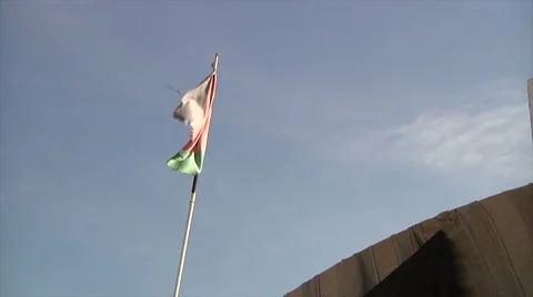 Jordan flag in the wind Stock Footage 58518194