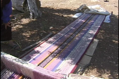 Jordan: Ground Loom Stock Footage