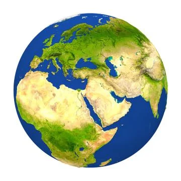 Jordan highlighted on Earth Illustrazione stock
