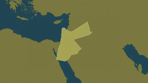 Jordan map - extract. Border. Pattern. Stock Footage 273618306