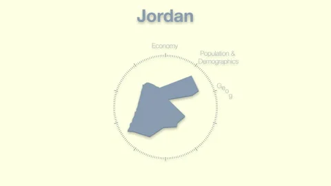 Jordan MAP revealingmotion graphics data elements Stock Footage 339869534