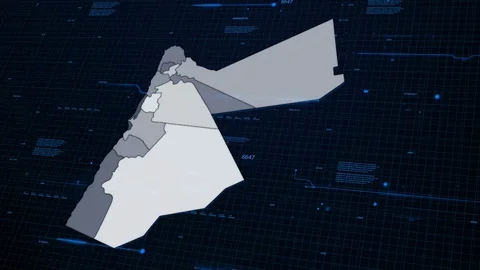 Jordan network map 動画素材 87977669