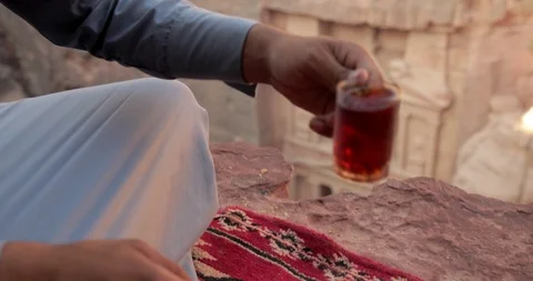 Jordan Petra Facade Of The Treasury Building The Ancient Nabatean Stock Footage 100323112