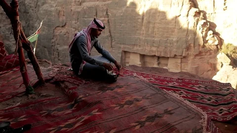Jordan Petra Facade Of The Treasury Building The Ancient Nabatean Stock Footage 100330191
