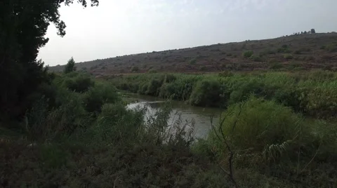 Jordan River by Drone Stock Footage 58572832