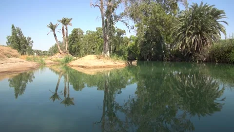 The Jordan River in Israel Stock Footage 145453700