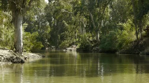 Jordan River Yardenit 2 Stockbeeldmateriaal 10905561