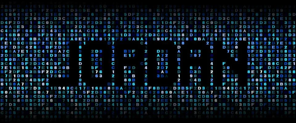 Jordan text on hex code illustration Stock Illustration